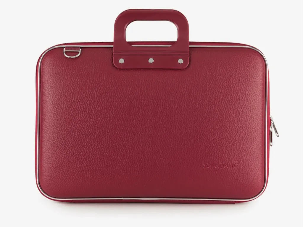 Bombata Torba BOMBATA Classic Vinil 15" Borgogna red/Crvena Slika 1